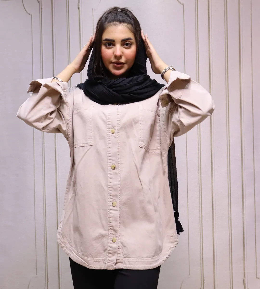 مانتو کتان بدون آبرفت